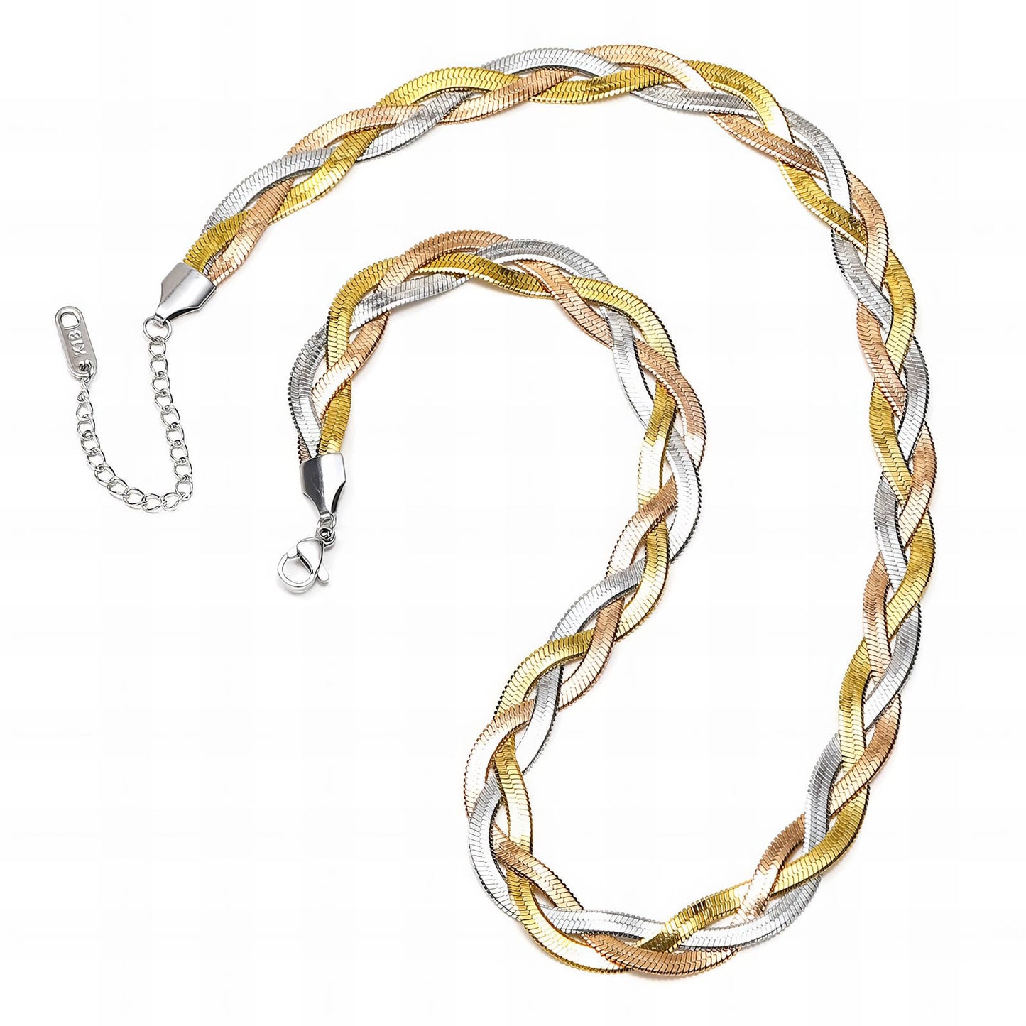 Biarritz Necklace, 18K Gold Plated Steel
