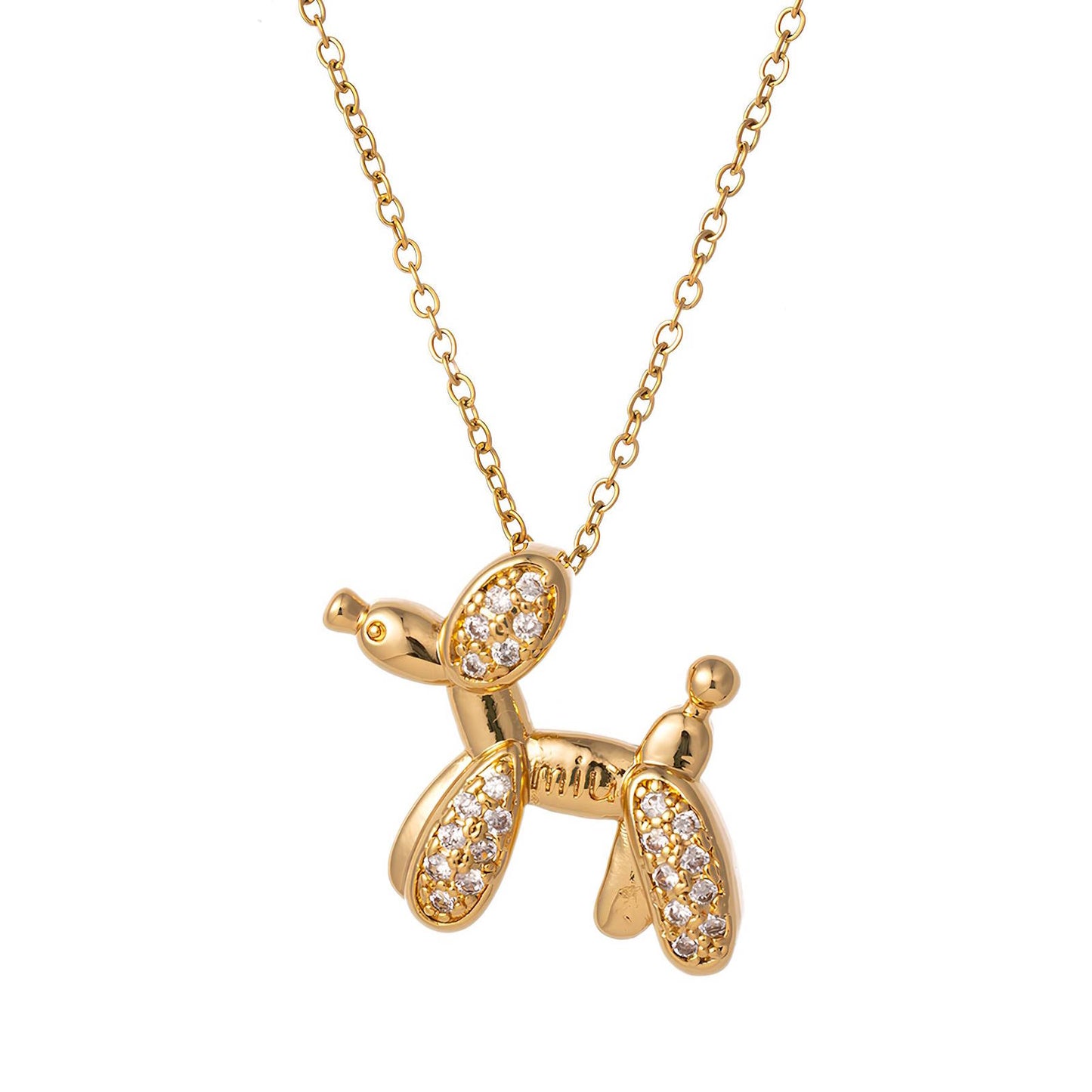 Cascais Necklace, 18K Gold Plated Steel