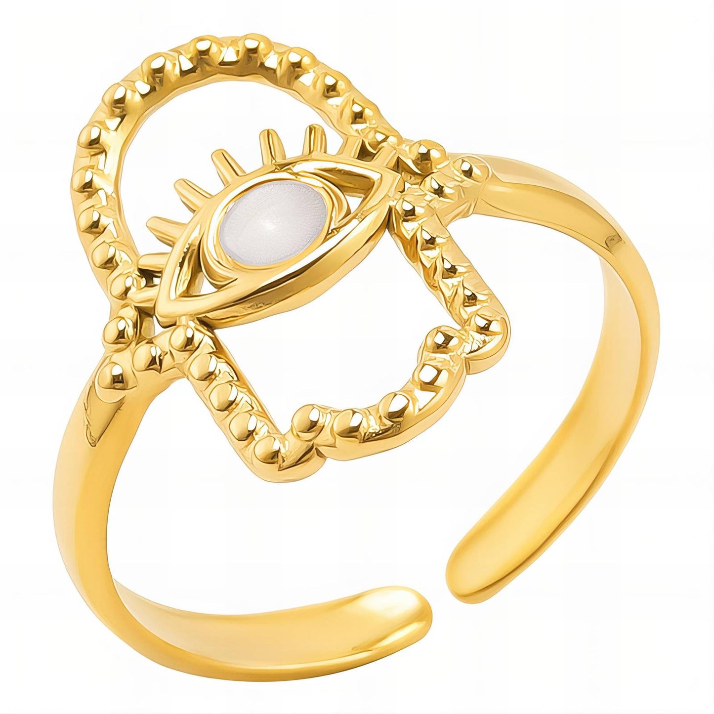 Tulum Ring, 18K Gold Plated Steel