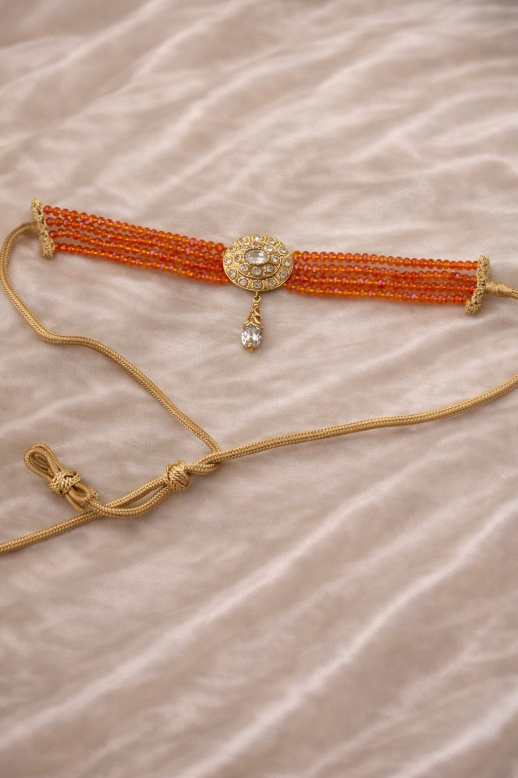 Amber Royale Beaded Choker