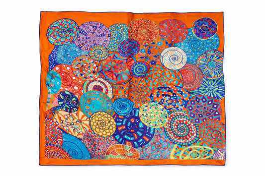 Mosaic Muse Silk Scarf