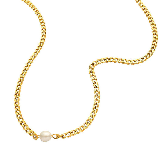 AuraGrace 18K VERGULD ROESTVRIJ STALEN KETTING WATERDICHT