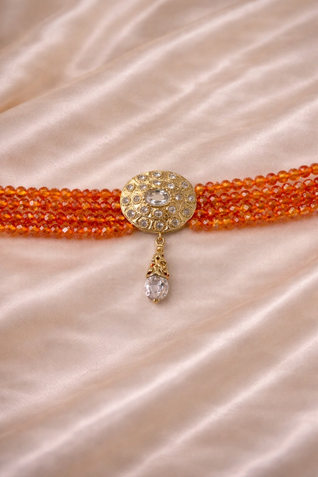 Amber Royale Beaded Choker