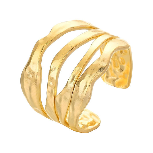 Napa 18k Gold Plated Stainless Steel Ring