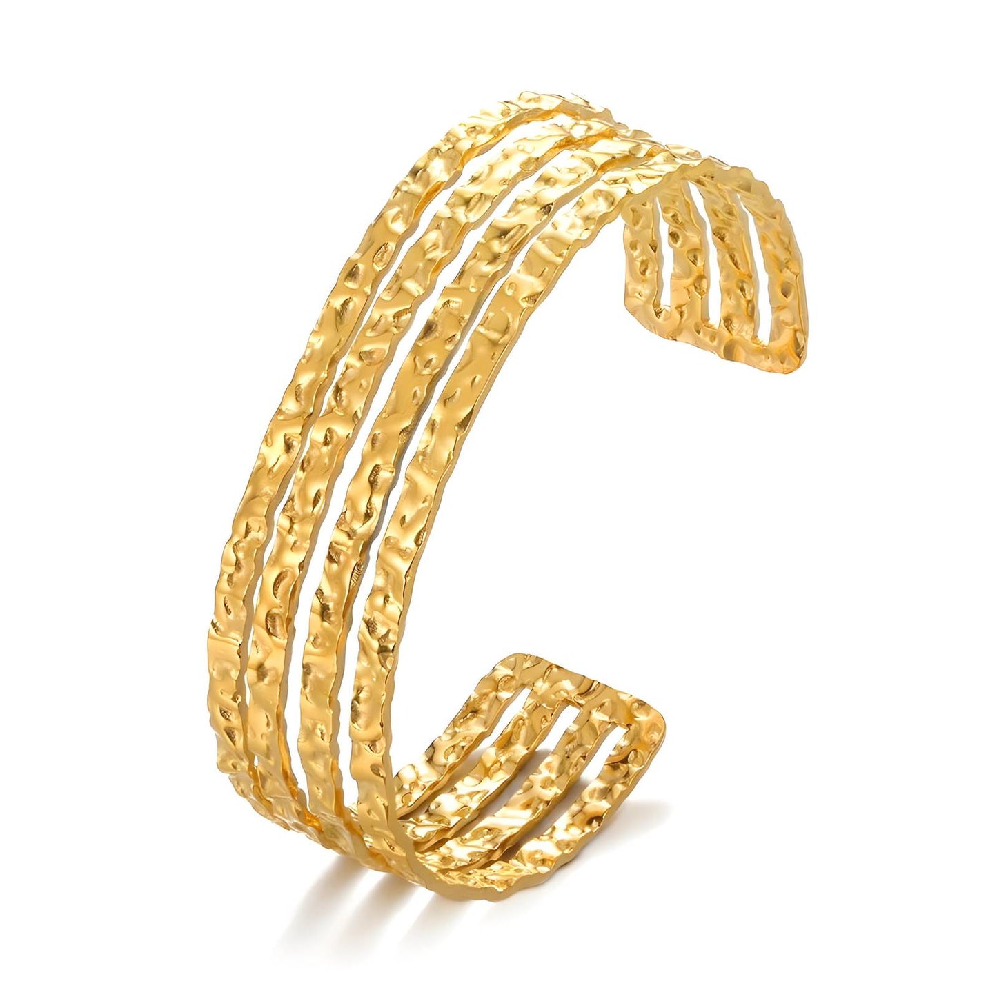 HUDA 18K GOLD PLATED STAINLESS STEEL BRACELET