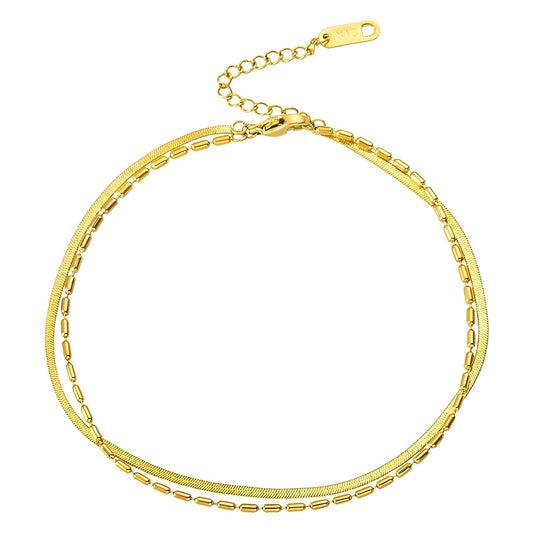 Positano Bracelet, 18K Gold Plated Steel