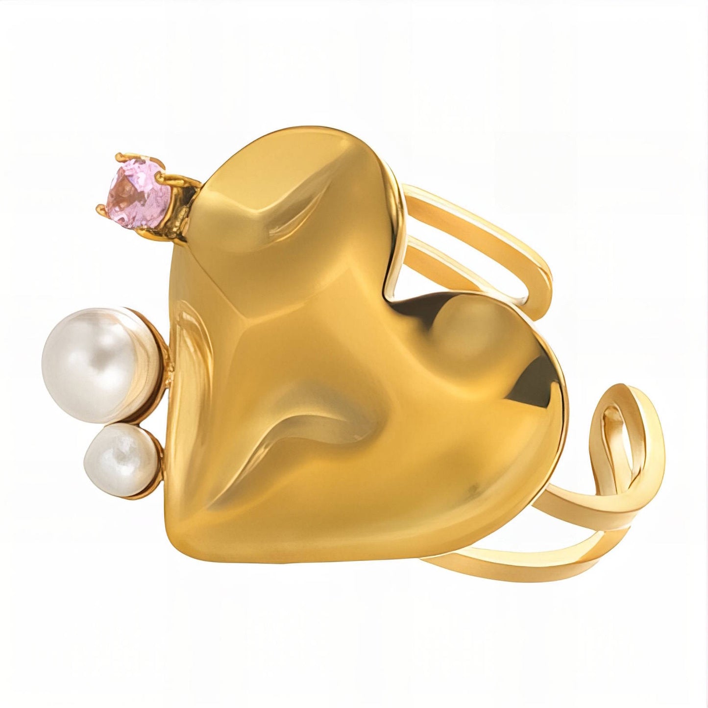 Djerba Ring, 18K Gold Plated Steel