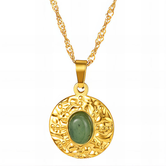 Seminyak Necklace, 18K Gold Plated Steel