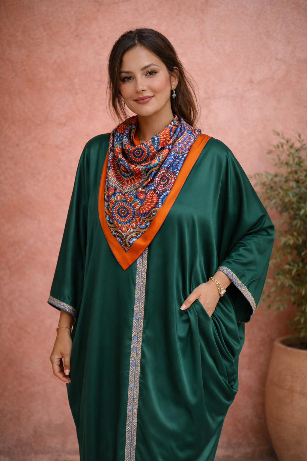 Mosaic Muse Silk Scarf