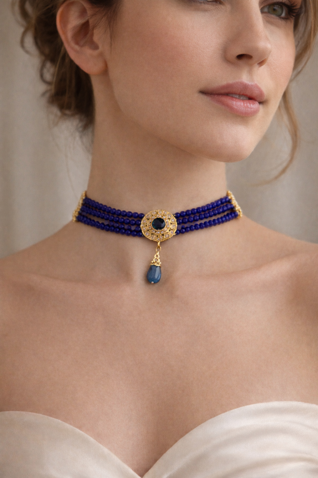 Lalla Nezha Choker Blue