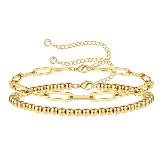 Boules Dorées 18K Gold Plated Stainless Steel Bracelet