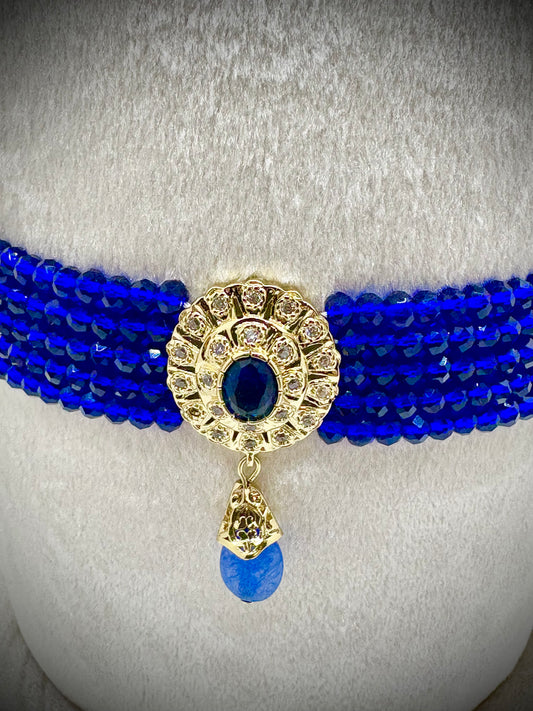 Lalla Nezha Choker Blue