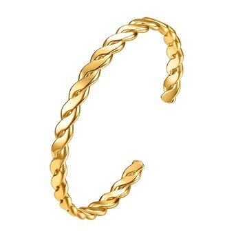 18K Gold Plated Stainless Steel Bracelet Waterproof